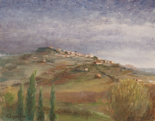 Tuscany, Storm Clearing (View of Cortona)